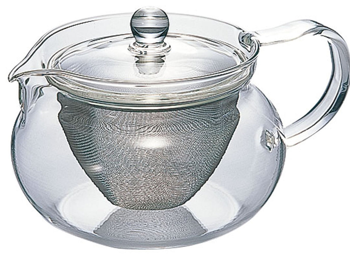 Hario Chacha Kyusu Maru Glass Teapot 450ml CHJMN-45T