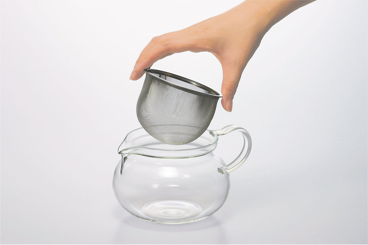 Hario Chacha Kyusu Maru Glass Teapot 450ml CHJMN-45T