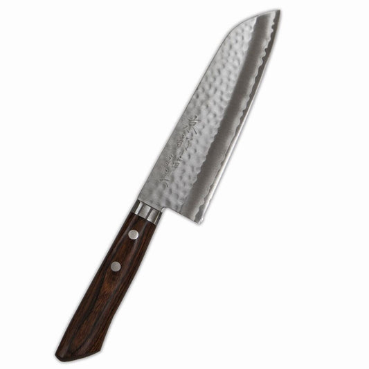 Kyoto Katsugu Santoku Knife Molybdenum Steel 165mm Mahogany Handle