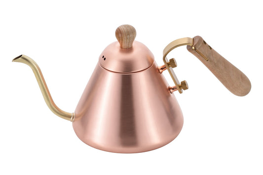 Wahei Freiz Chitose Pure Copper Drip Kettle Wood Handle 0.9L CS-027