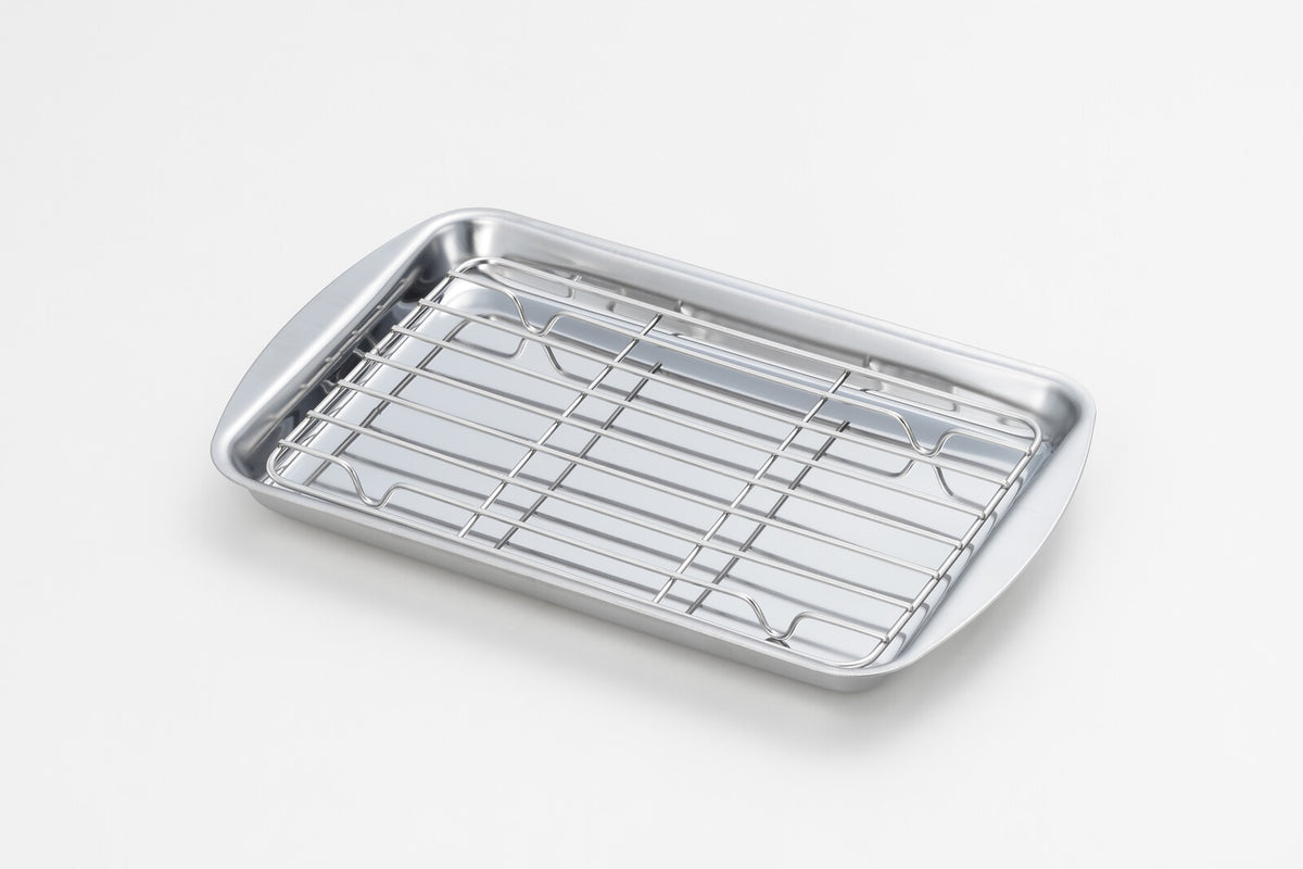 Yoshikawa Deep Frying Oil Drain Tray Stainless Steel 24x16cm SJ3552