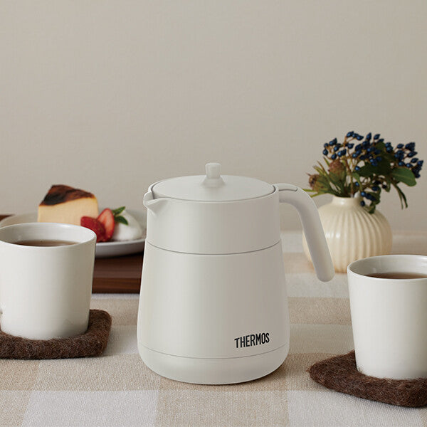 Thermos Vacuum Insulated Teapot 700ml Light Gray TTE-700