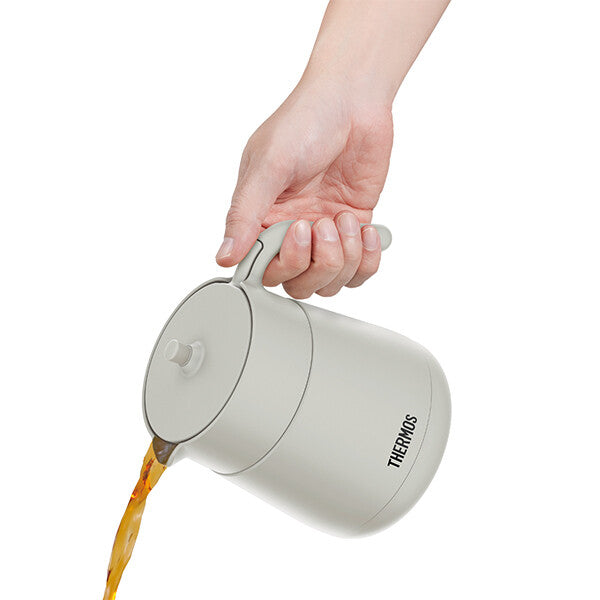 Thermos Vacuum Insulated Teapot 700ml Light Gray TTE-700