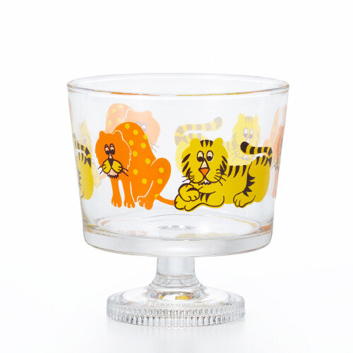Aderia Retro Footed Dessert Glass, Deep, Zoo Mate