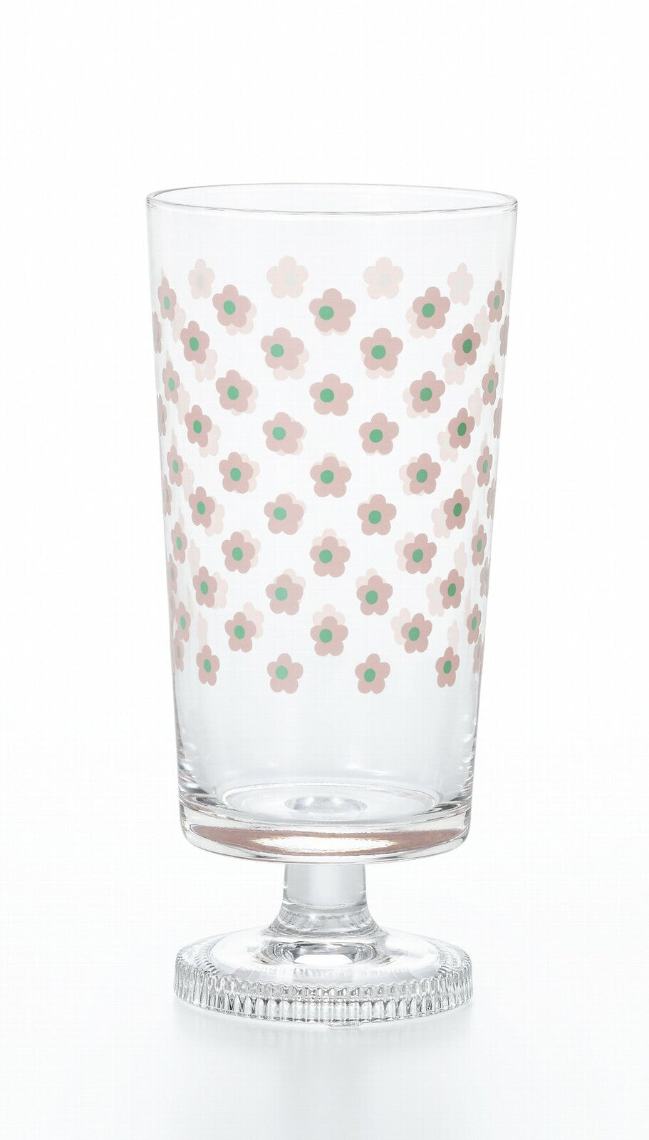Aderia Retro Stemmed Glass Primrose Pattern