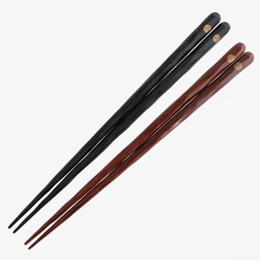 Hyozaemon Kezuri-Bashi Hand-Carved Manilkara Wood Chopsticks Large 23.5cm