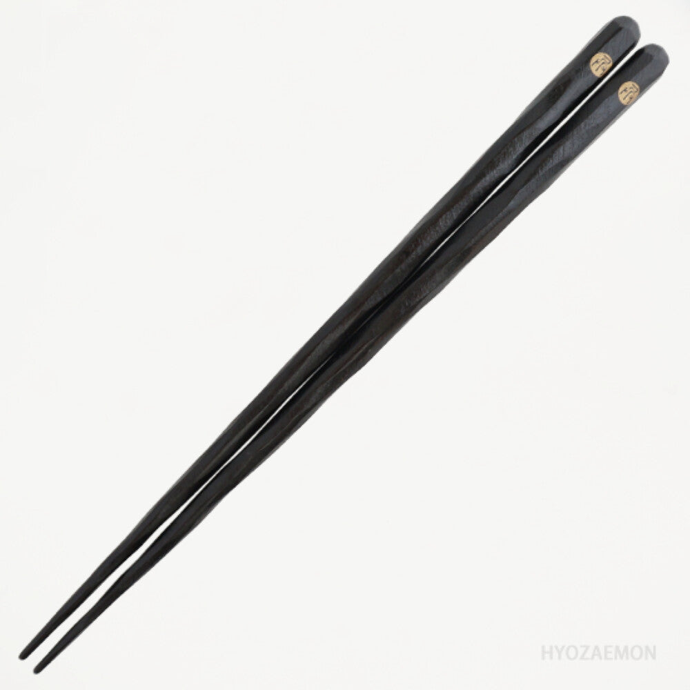 Hyozaemon Kezuri-Bashi Hand-Carved Manilkara Wood Chopsticks Medium 21.5cm