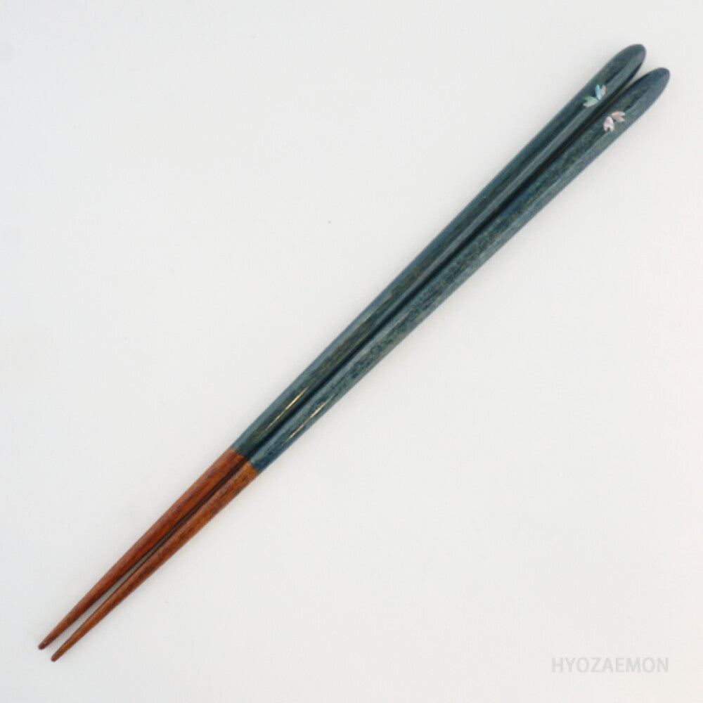 Hyozaemon Dishwasher-Safe Chopsticks Sakura Blue Large 23.5cm