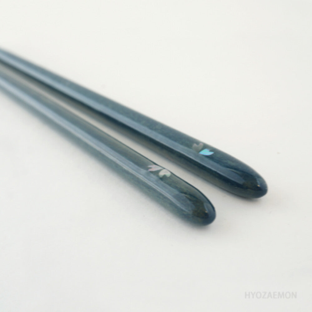 Hyozaemon Dishwasher-Safe Chopsticks Sakura Blue Large 23.5cm