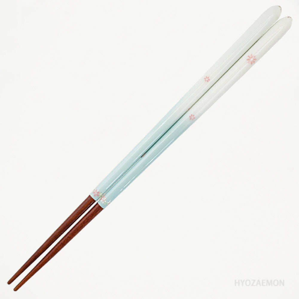Hyozaemon Girls Chopsticks Sunday Outing Light Blue Large 23.5cm