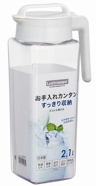 Iwasaki Kogyo Square Pitcher 2.1L White K-1298W