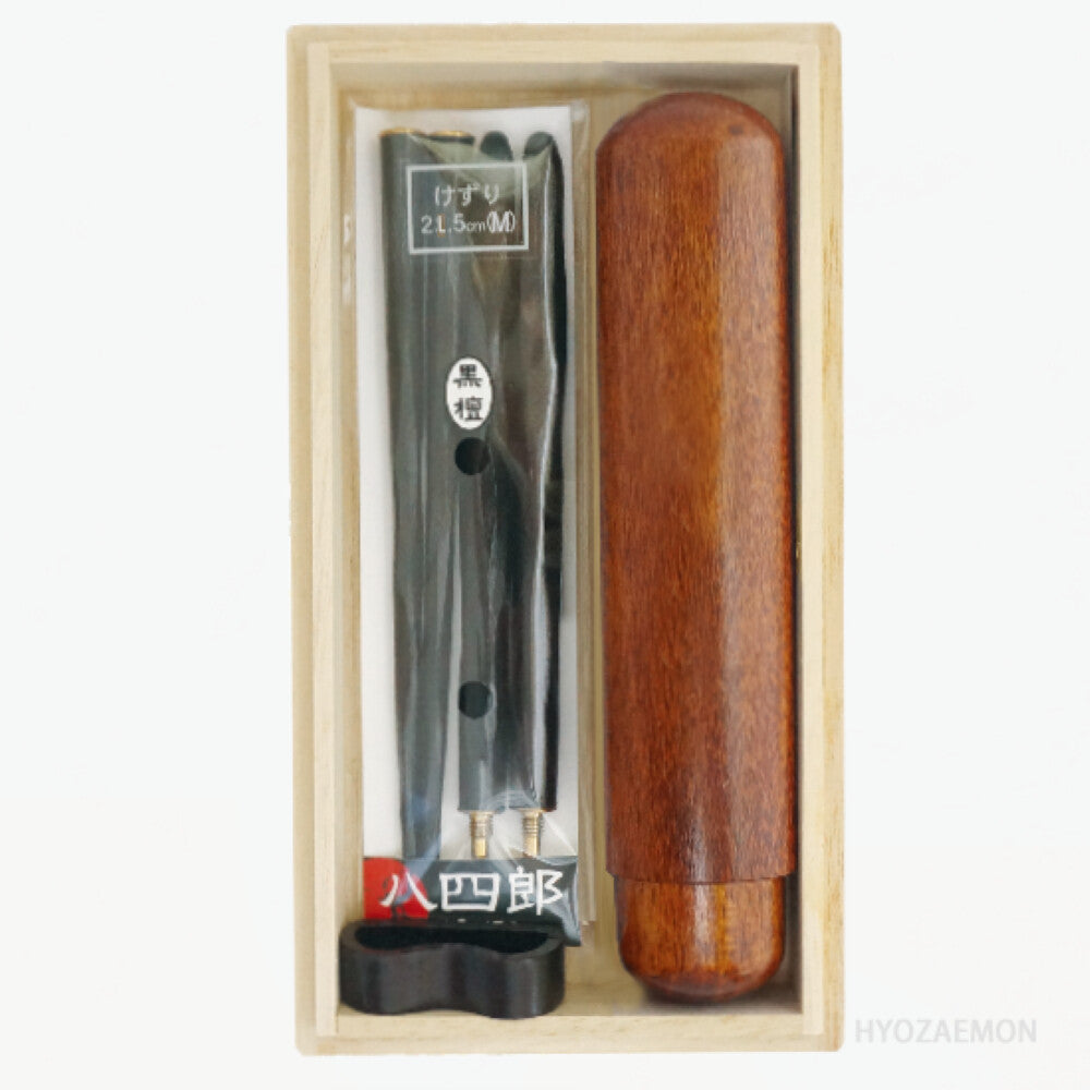 Hyozaemon Portable Kezuri Chopsticks with Case Maple Medium 21.5cm