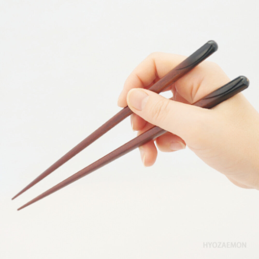 Hyozaemon Hobashira Dishwasher-Safe Chopsticks Red Medium 21.5cm