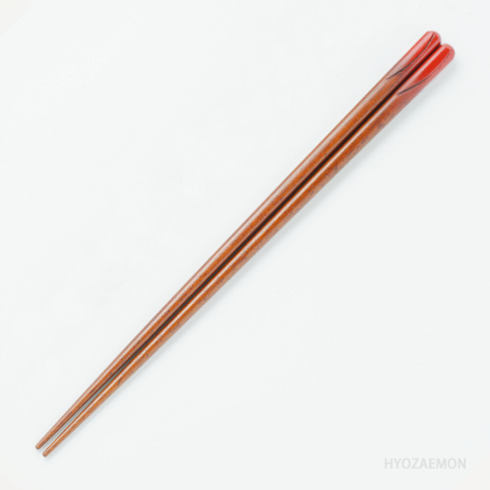 Hyozaemon Hobashira Dishwasher-Safe Chopsticks Red Medium 21.5cm
