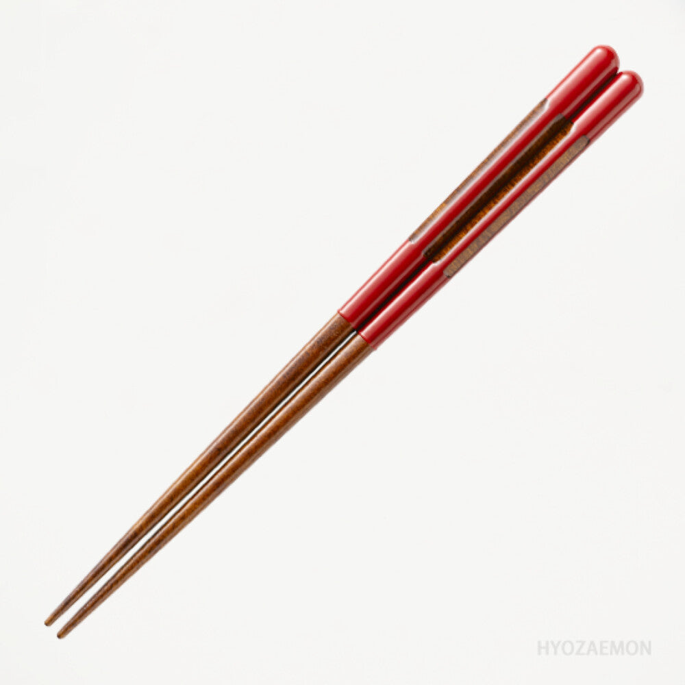 Hyozaemon Hori Yonjo Dishwasher-Safe Chopsticks Red Medium 21.5cm
