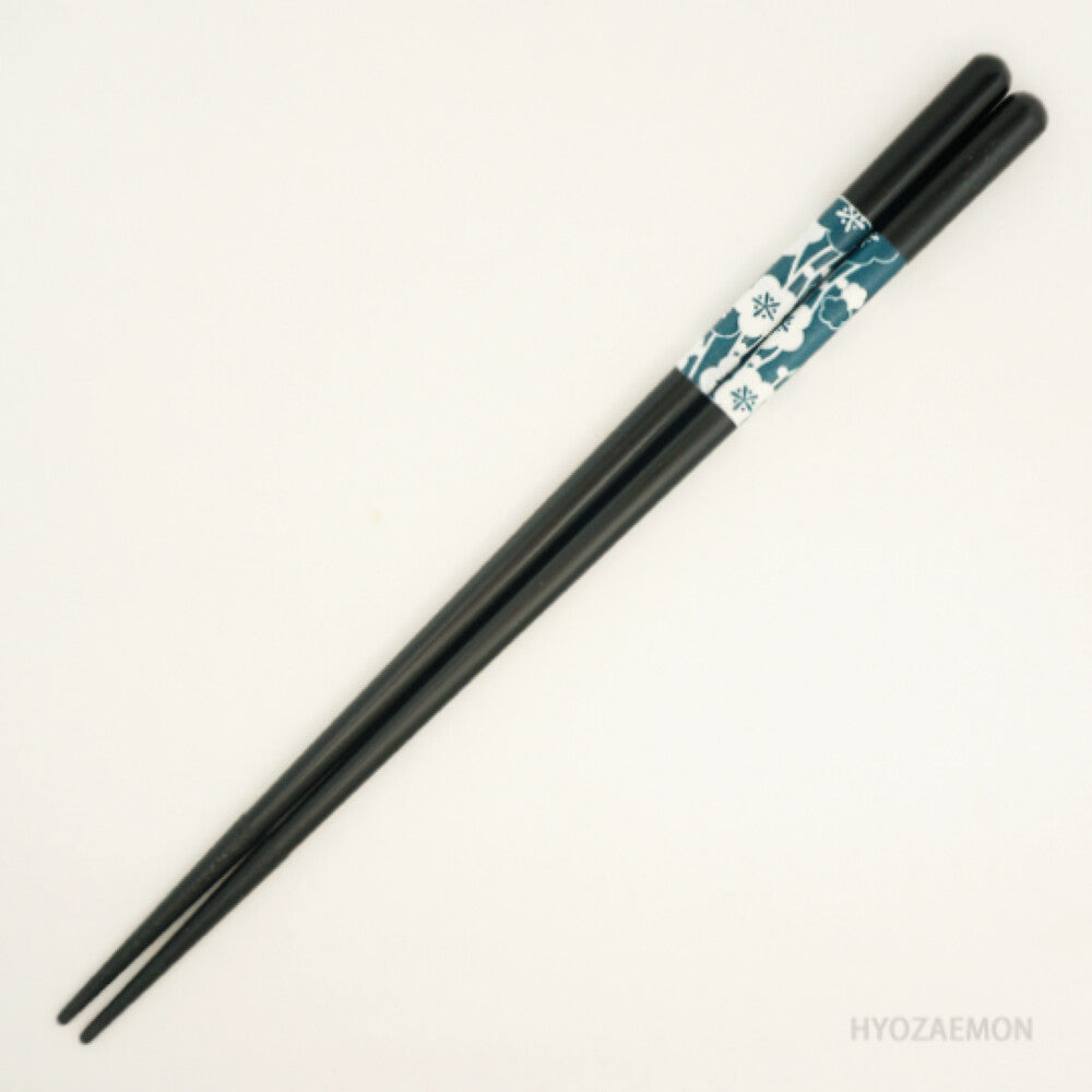 Hyozaemon Dishwasher Safe Chopsticks Red White Plum Blue 23.5cm