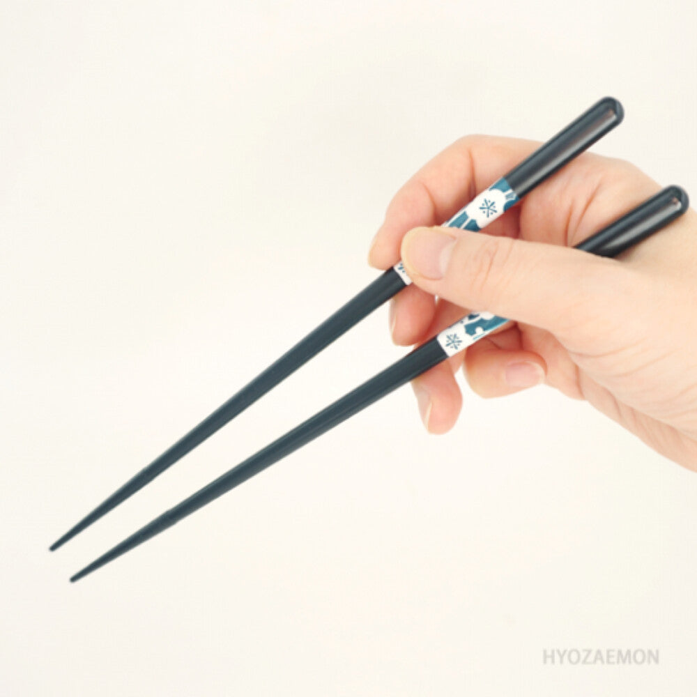 Hyozaemon Dishwasher Safe Chopsticks Red White Plum Blue 23.5cm