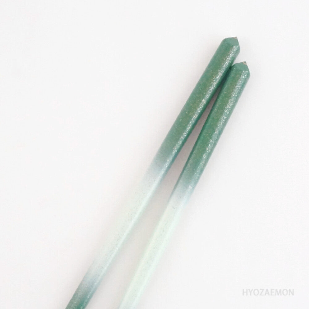 Hyozaemon Chopsticks Flower Sparkle Green 23.5cm