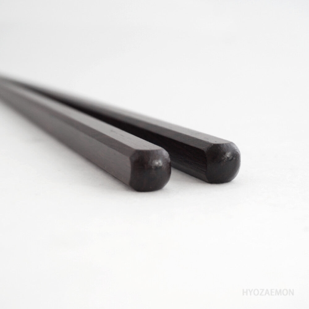 Hyozaemon Ippan Urushi Lacquer Chopsticks Black Ebony 23.5cm