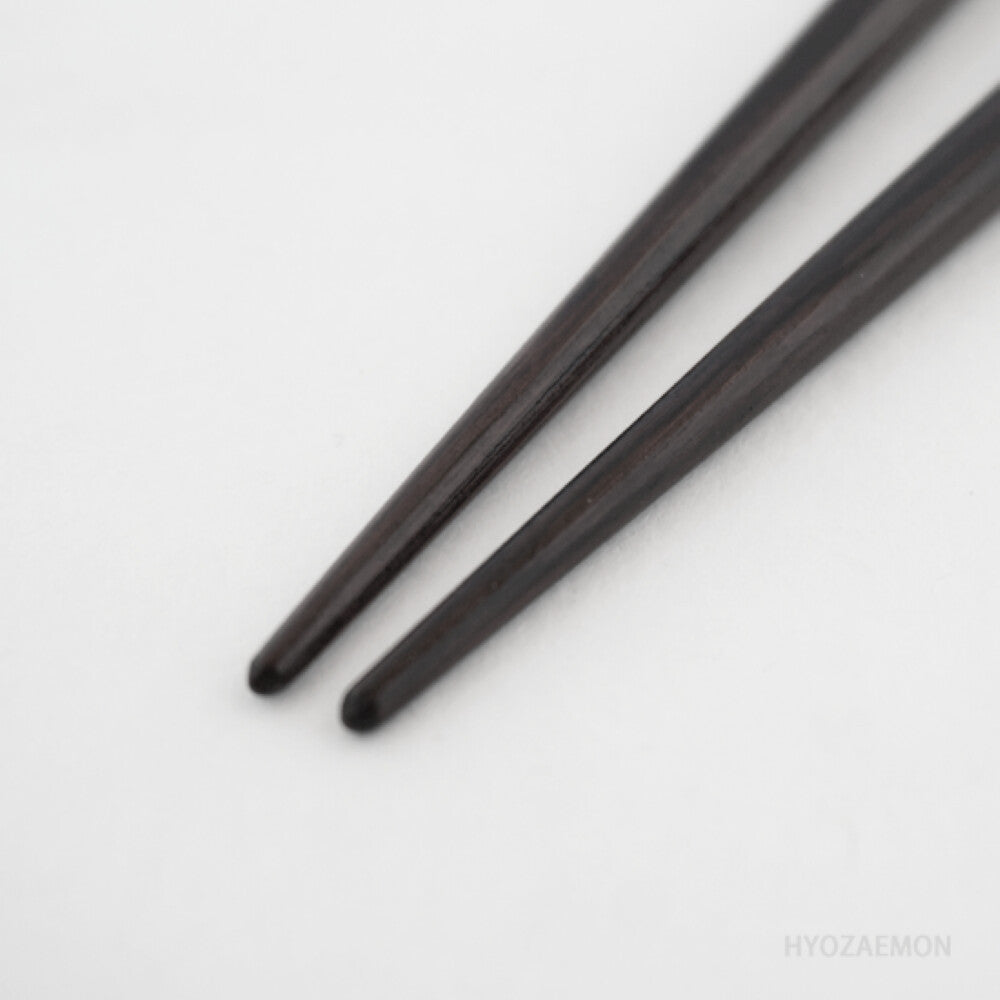 Hyozaemon Ippan Urushi Lacquer Chopsticks Black Ebony 23.5cm