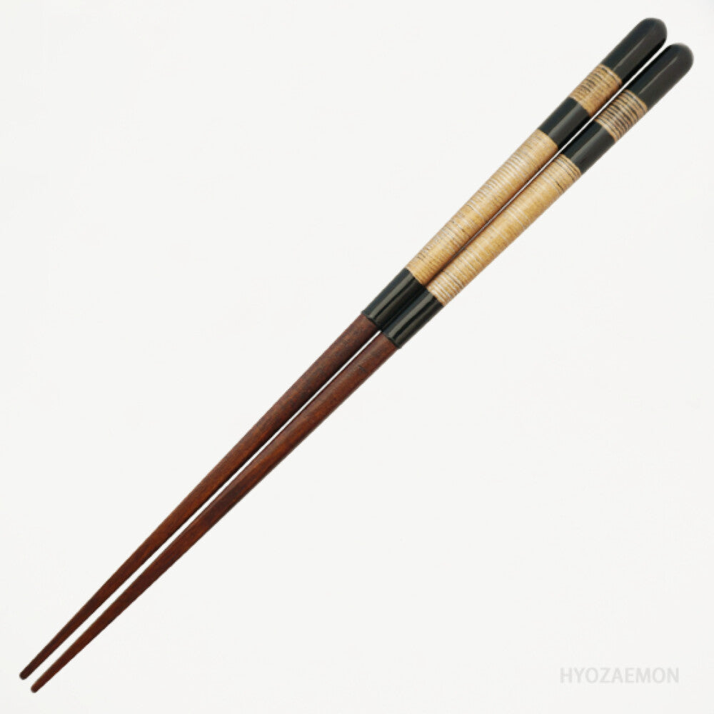 Hyozaemon Sakurasou Square-Tip Chopsticks Red Medium 21.5cm
