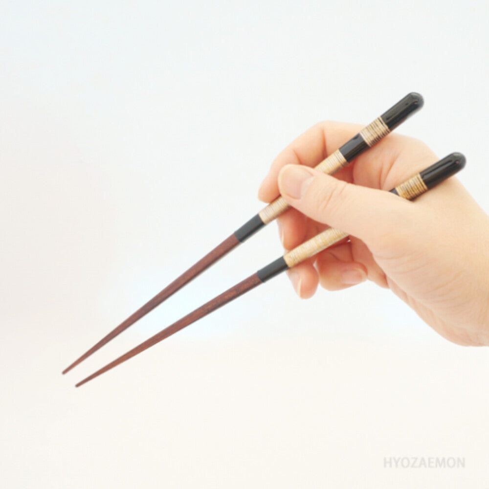 Hyozaemon Sakurasou Square-Tip Chopsticks Red Medium 21.5cm