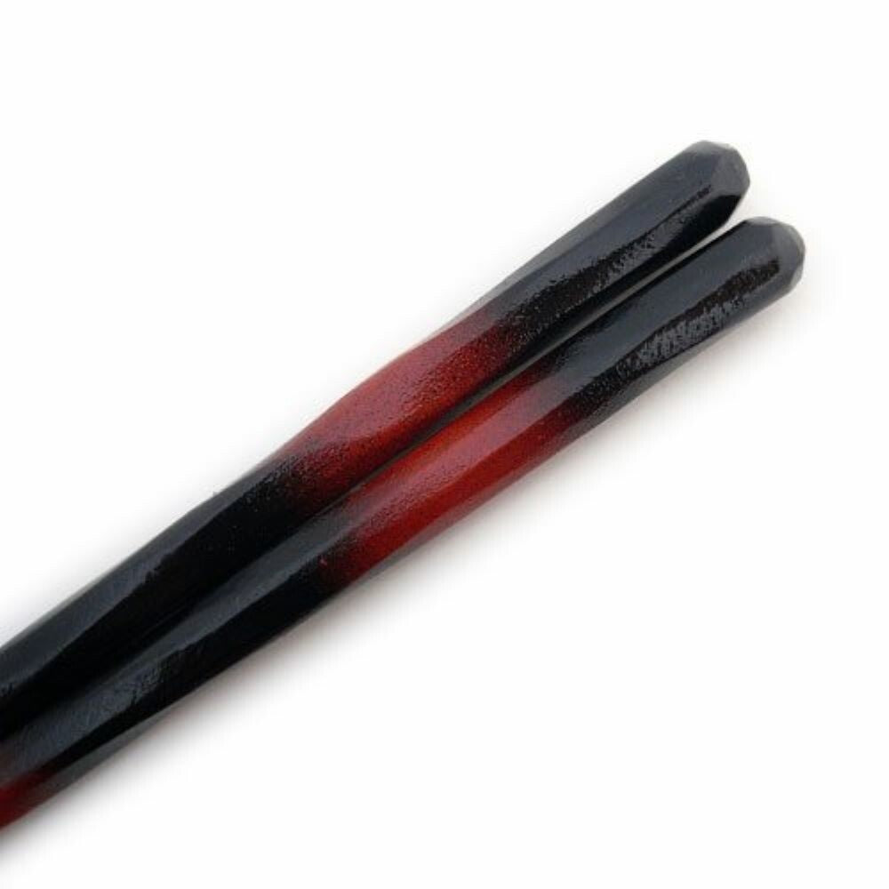 Hyozaemon Kezuri Chopsticks Beni Bokashi Red 21.5cm