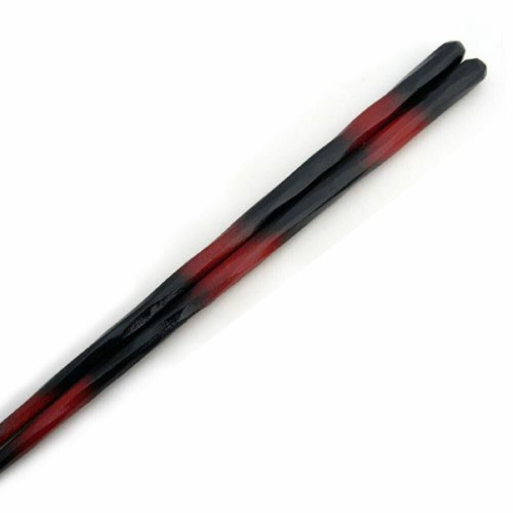 Hyozaemon Kezuri Chopsticks Beni Bokashi Red 21.5cm