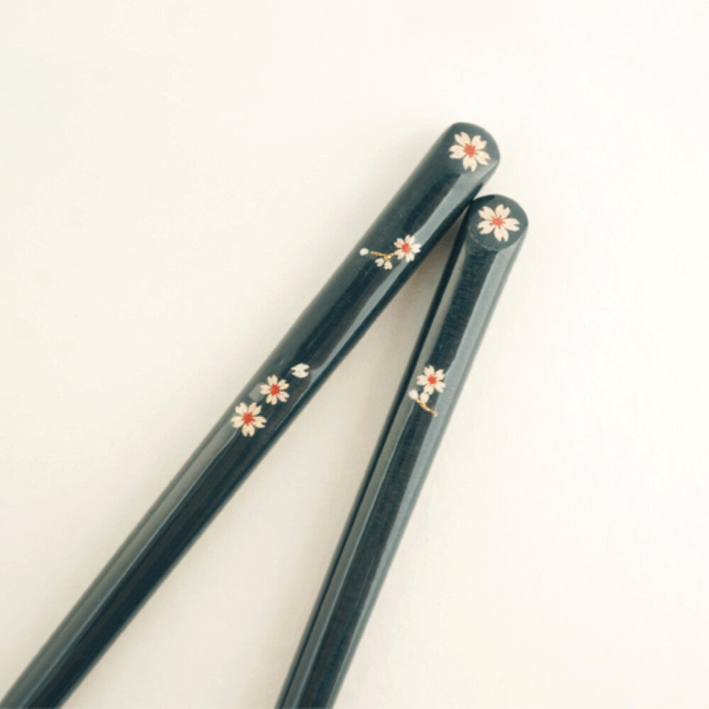 Hyozaemon Hajimari no Yokan Dyed Chopsticks for Girls Blue Large 23.5cm