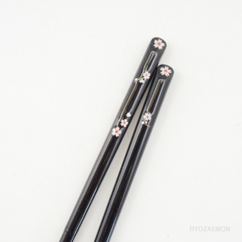 Hyozaemon Hajimari no Yokan Chopsticks for Girls Black Large 23.5cm