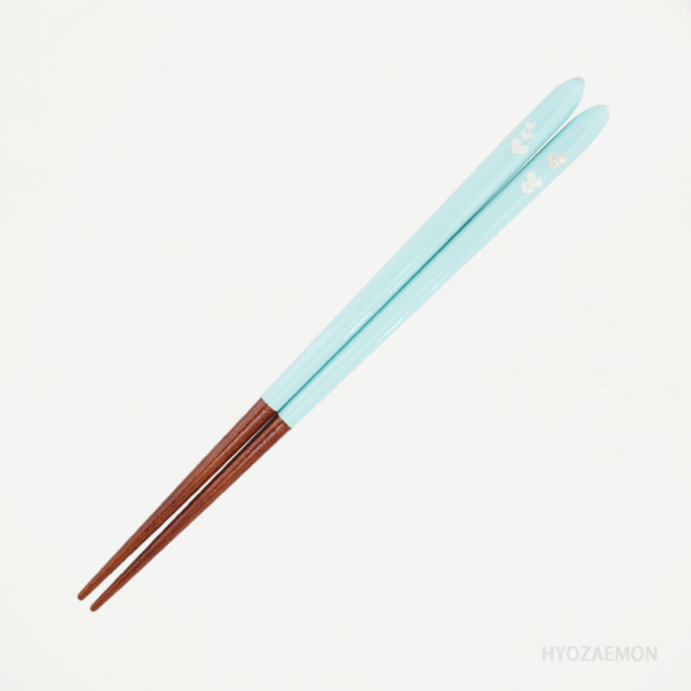 Hyozaemon Mahou no Kotoba Chopsticks for Girls Light Blue Small 18cm
