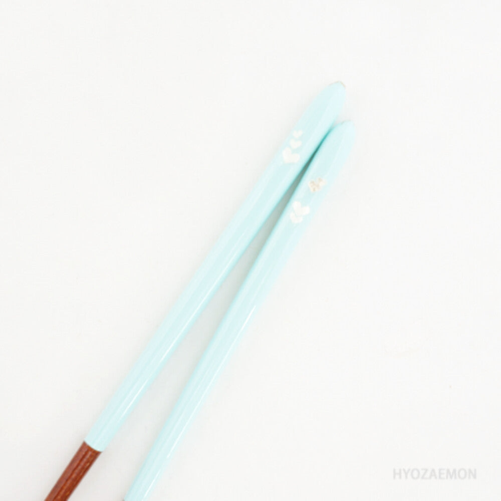 Hyozaemon Mahou no Kotoba Chopsticks for Girls Light Blue Small 18cm