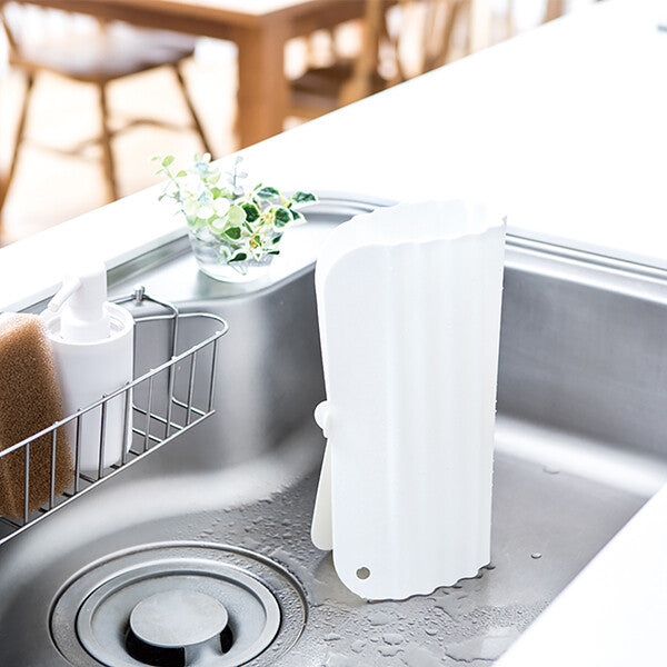Richell Cherie Standing Dry Silicone Sink Mat S White