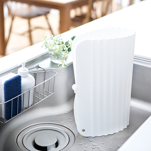 Richell Cherie Standing Dry Silicone Sink Mat M White