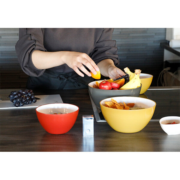 CB Japan Atomico Heat-Resistant Microwave Bowl 20cm Ash Gray