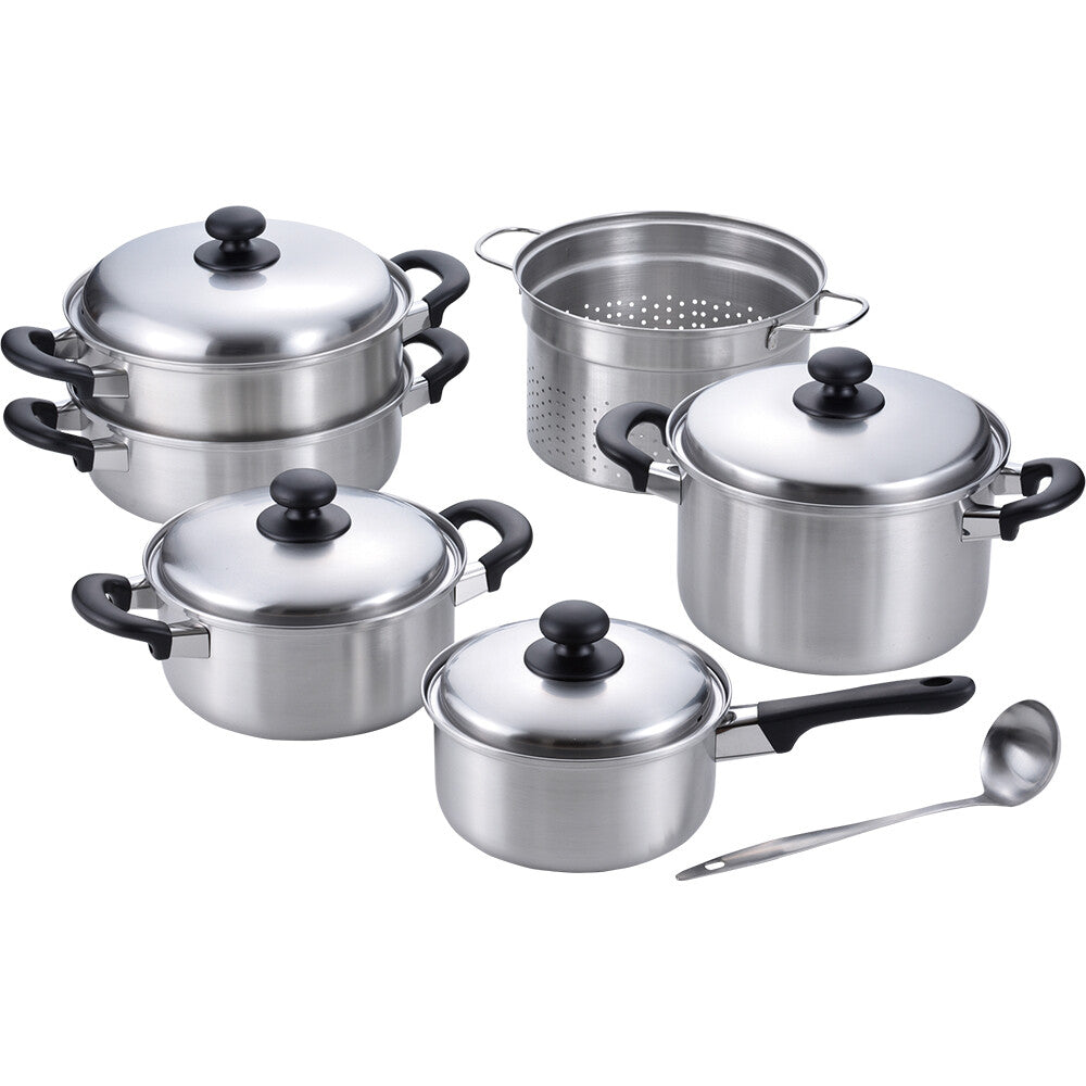 Wahei Freiz Ensan Induction Cookware Kitchen Set B Stainless Steel EM-025