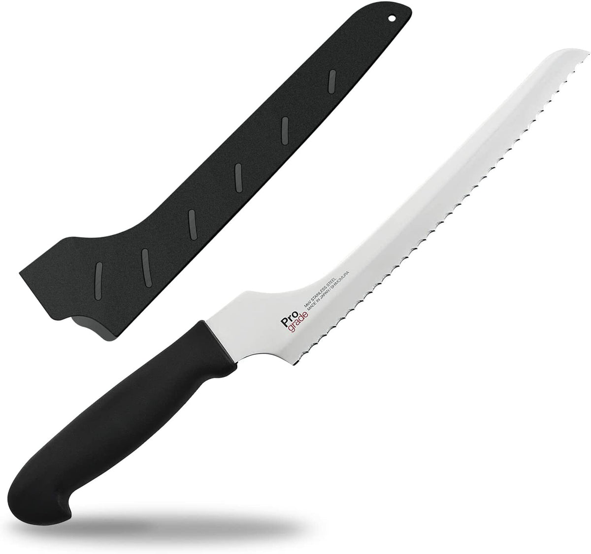Shimomura ProGrade Easy-Cut Bread Knife with Sheath PG-105B