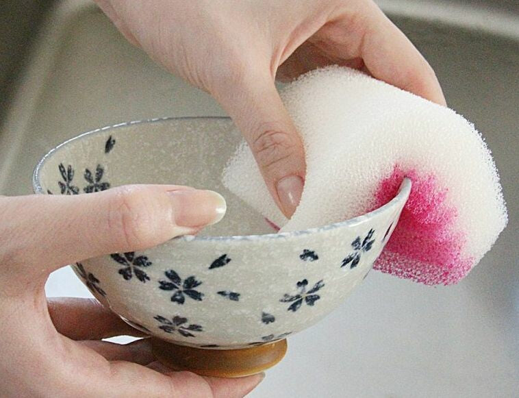Aisen GIZA Jagged Kitchen Sponge Pink KGZ01
