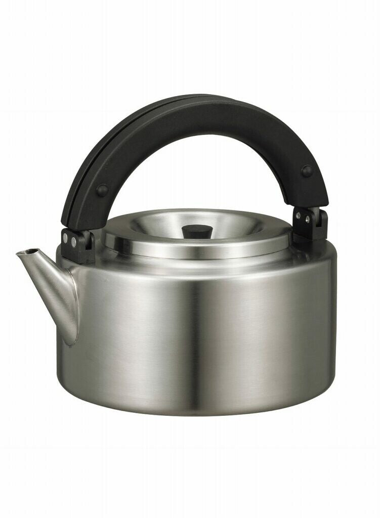 CB Japan Stainless Steel Flat Kettle Silver