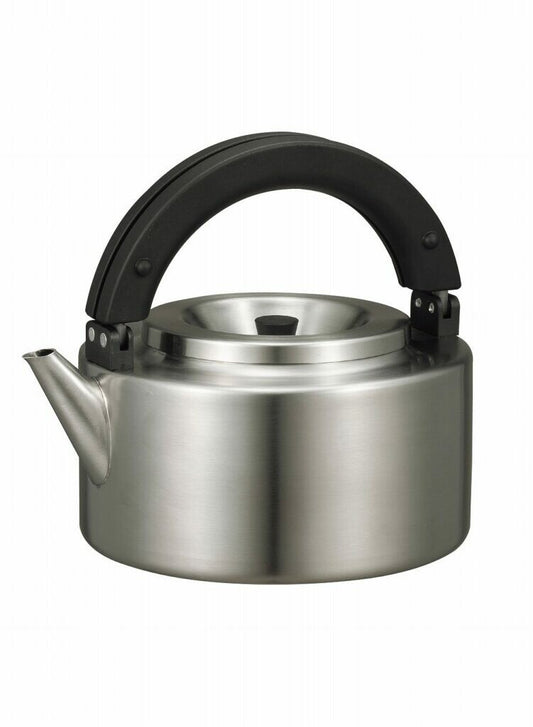 CB Japan Stainless Steel Flat Kettle Silver