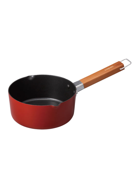 CB Japan IH-Compatible Mini Milk Pan 16cm Tomato