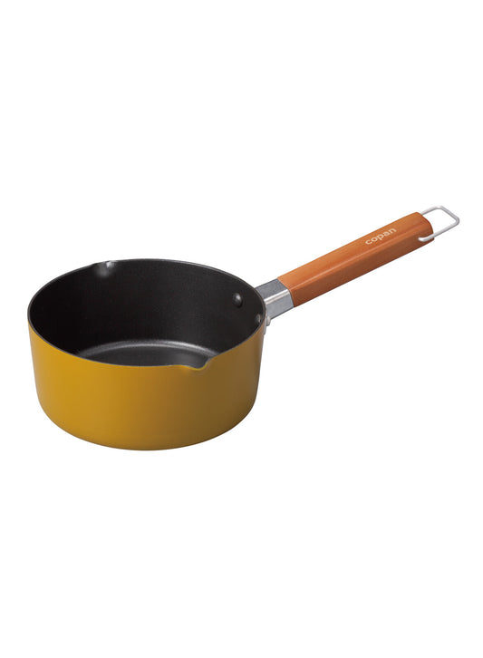 CB Japan IH-Compatible Mini Milk Pan 16cm Mustard