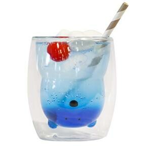 CB Japan Heat-Resistant Double Wall Glass Polar Bear