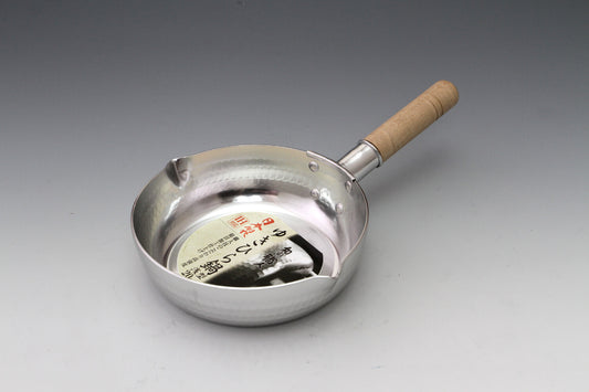 Taniguchi Metal IH Compatible Shallow Yukihira Pot 20cm