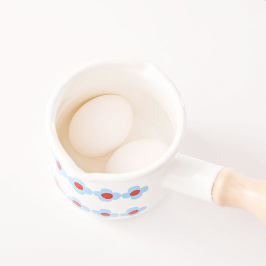 Plune Enamel Mini Milk Pan White Ohana TYJ-731