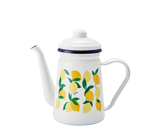 Plune Enamel Cafe Pot Lemon PCP-703