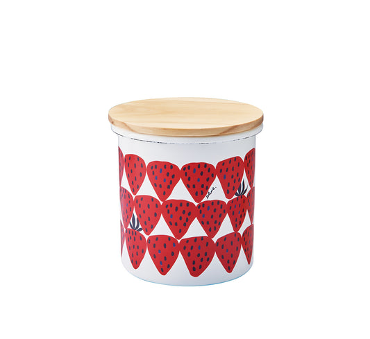 Plune Enamel Canister Akaichigo PCA-311