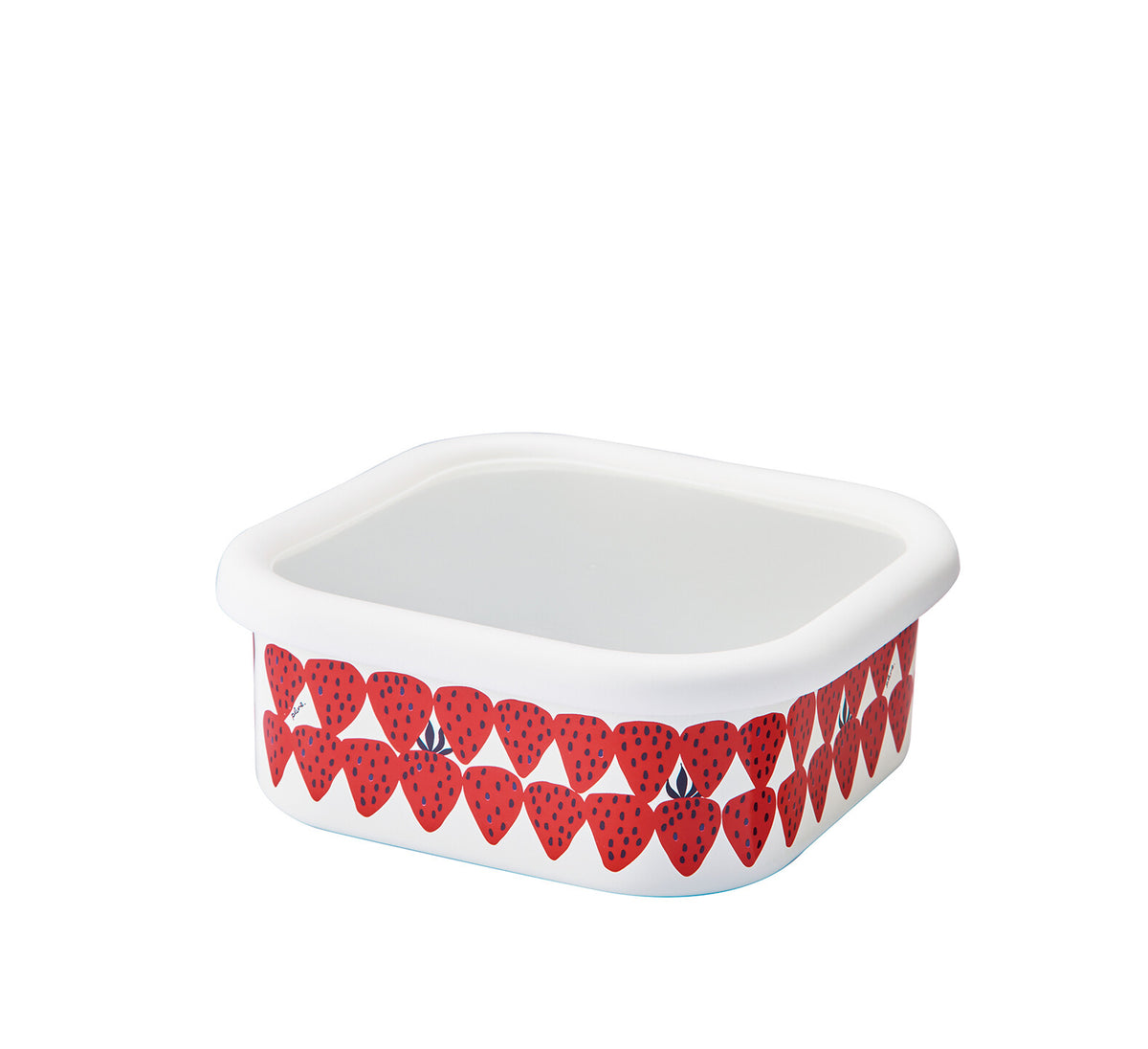 Plune Enamel Square Stocker L Akaichigo PSS-401