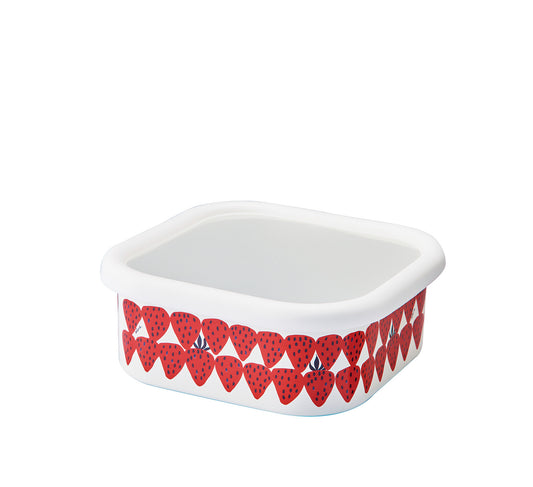 Plune Enamel Square Stocker L Akaichigo PSS-401