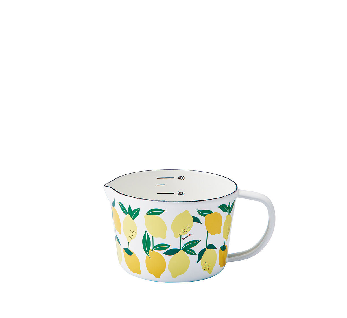 Plune Enamel Measuring Cup 450ml Lemon MC-608